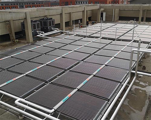 忻州師范學院新校區(qū)太陽能加空氣能熱水
